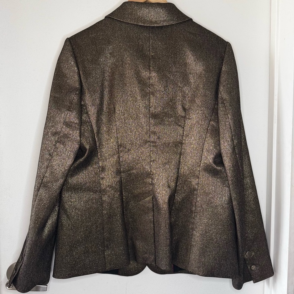 Boden Belgravia Bronze Metallic Party Blazer Jacket Women’s U.S. 10 - Picture 6 of 6